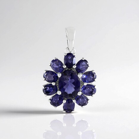 Ciondolo in argento con Iolite