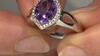 Zilveren ring met een Zambia-amethist