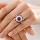 Anello in argento con Rodolite (Gems en Vogue)