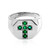Emerald Silver Ring