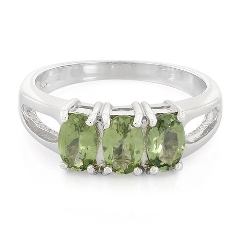 Russischer Apatit-Silberring