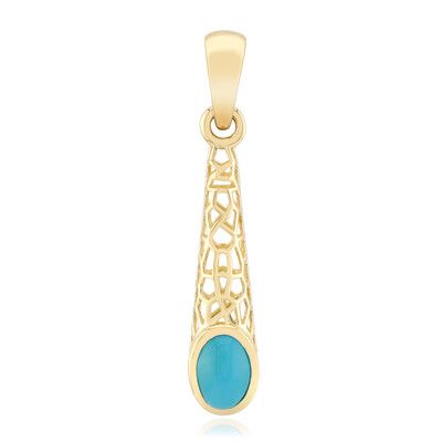 Pendentif en or et Turquoise Sleeping Beauty (Ornaments by de Melo)