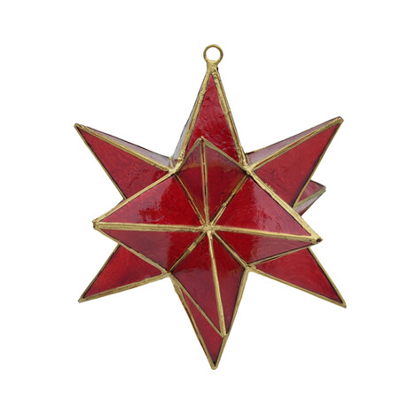 Capiz-Muschel-Messinganhänger