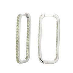Orecchini in argento con Peridoto