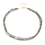 Zilveren halsketting met hematieten (Riya)