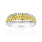 Gouden ring met gele S12 diamanten (CIRARI)