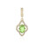 Mint-Grossular-Goldanhänger