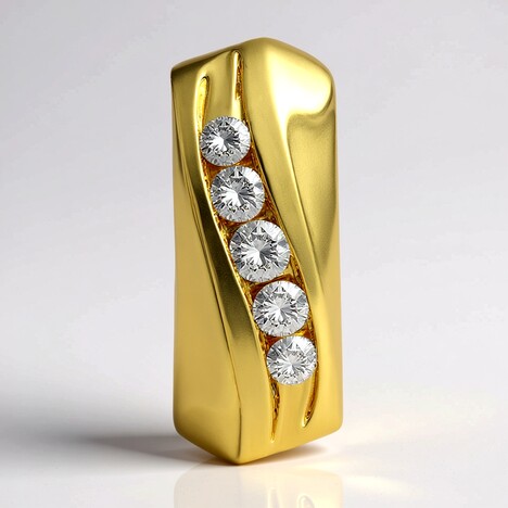 Ciondolo in oro con Diamante SI1 (G) (Annette)