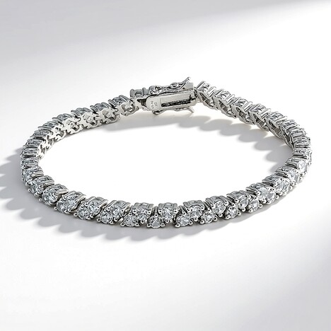 Bracciale in argento con Topazio Bianco