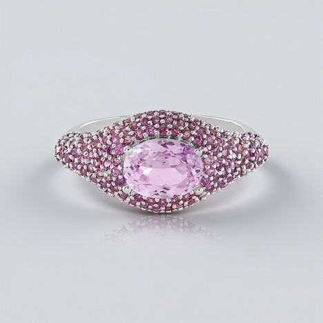Anello in argento con Kunzite