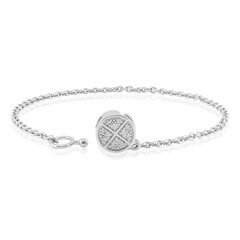 SI1 (G) Brillant-Silberarmband