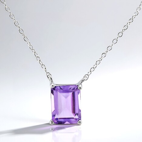 Collier en argent et Améthyste