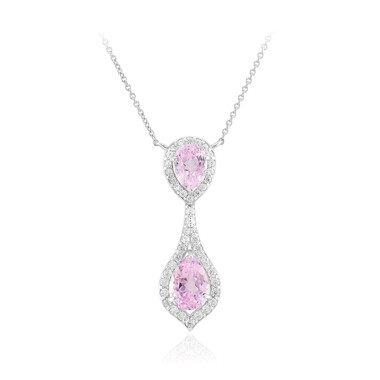Kunzit-Silbercollier
