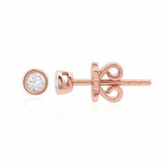 Pendientes en oro con Diamante SI1 (G) (Annette)