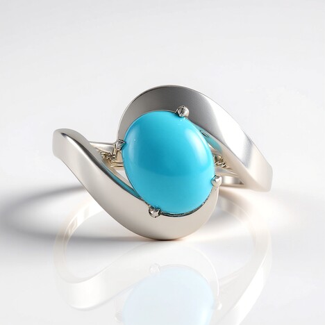 Anello in argento con Turchese Sleeping Beauty (de Melo Essence)