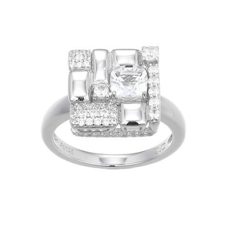 Edelstein-Silberring (Adela Silber)