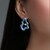 Blue Moonstone Silver Earrings (Adela Silber)