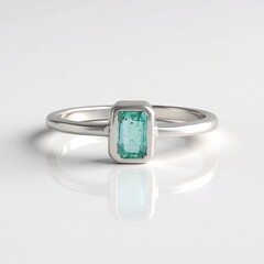 Anello in argento con Smeraldo Color Paraiba