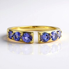 Anello in oro con Tanzanite (KM by Juwelo)