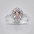 Anello in argento con Morganite