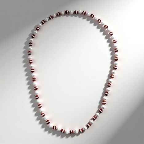 Collier et Agate rouge