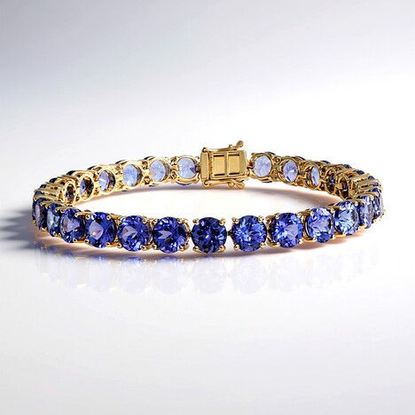 Bracciale in oro con Tanzanite AAA (CIRARI)