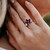 Bague en argent et Grenat Rhodolite