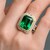 18K AAA Zambian Emerald Gold Ring (CIRARI)