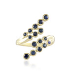 Gouden ring met blauwe saffieren (de Melo Gold)