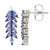 Tanzanite Silver Earrings (Gems en Vogue)