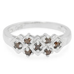 Anello da uomo placcato in platino con Diamante Fancy