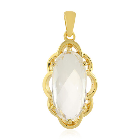 Weißer Quarz-Silberanhänger