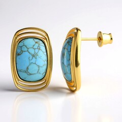 Orecchini in argento con Turchese (dagen)