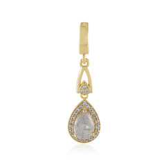 Ciondolo in argento con Labradorite rosa Maniry