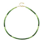 Tansania-Tsavorit-Silberhalskette