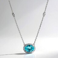 14K Blue Apatite Gold Necklace (CIRARI)