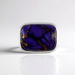 Ciondolo in argento con Turchese Ramato Porpora Mohave