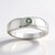 Bague en argent et Saphir vert de Tuléar  (Pallanova)