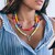 Lemon Quartz Silver Necklace (Riya)