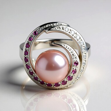 Anillo en plata con Perla Ming (TPC)