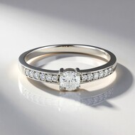 Anillo en plata con Zircón