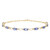 Bracelet en or et Tanzanite AAA (CIRARI)