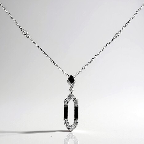 Collana in oro con Onice Nero (CIRARI)