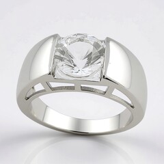 Anello in argento con Danburite