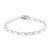Brazalete en plata con Topacio blanco