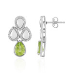 Peridot-Silberohrringe