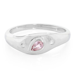 Padparadscha Sapphire Silver Ring