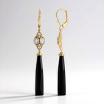 Orecchini in argento con Onice Nero (KM by Juwelo)