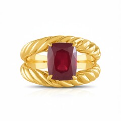 Anillo en plata con Rubí de Madagascar (de Melo Essence)