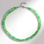 Collana in argento con Crisoprasio